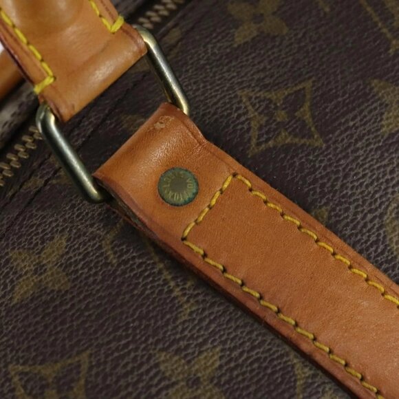 LOUIS VUITTON Monogram Keepall 55 Boston Bag M41424 LV Auth 151137 - Picture 11 of 16